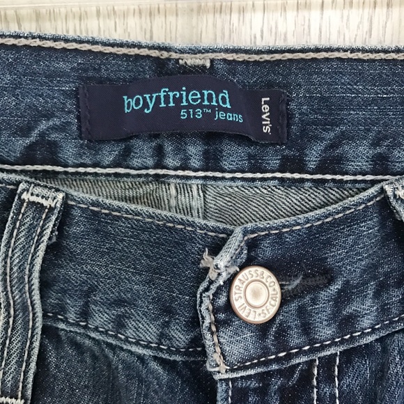 Levi's Boyfriend 513 Jeans Distressed - Picture 4 of 4